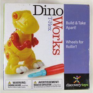 Dino Works Rolling T-Rex, Build & Take Apart, by DiscoveryToys, NIB Sealed